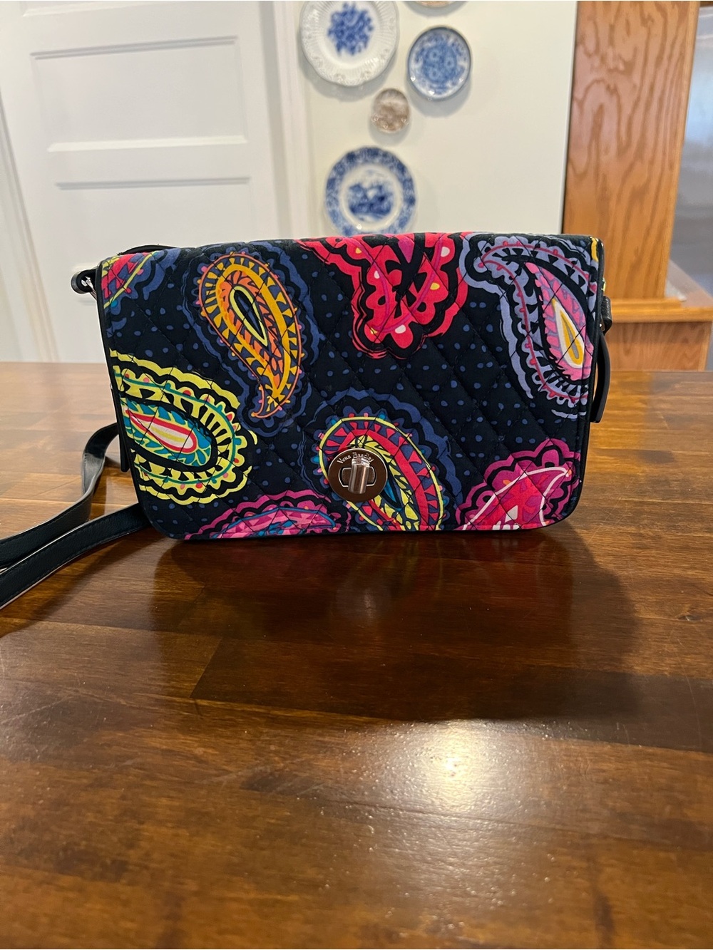 Vera Bradley Twilight Paisley Turn Lock Crossbody